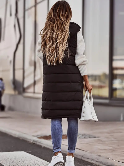 Émilie | Veste sans manches avec capuche