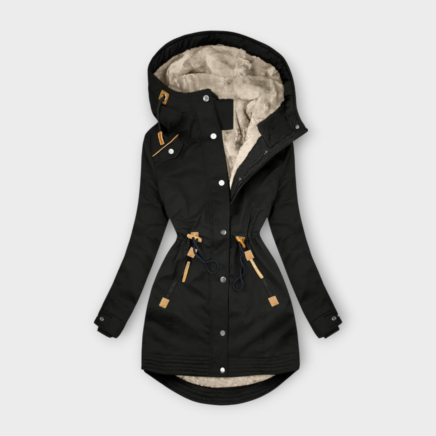 Elita | Manteau élégant doublé de fourrure
