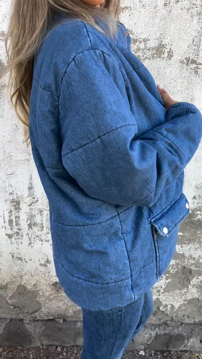 Veste bouffante en jean