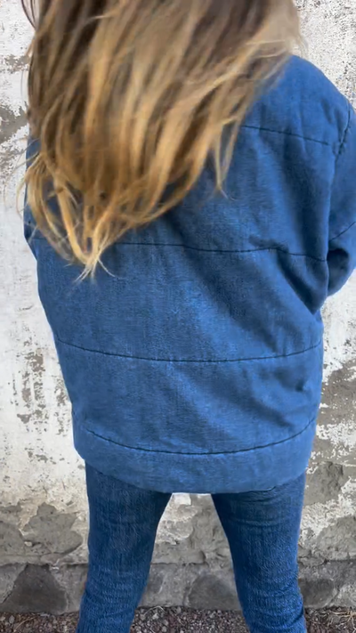 Veste bouffante en jean