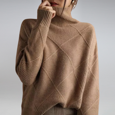 Adelle | Pull à col roulé en cachemire