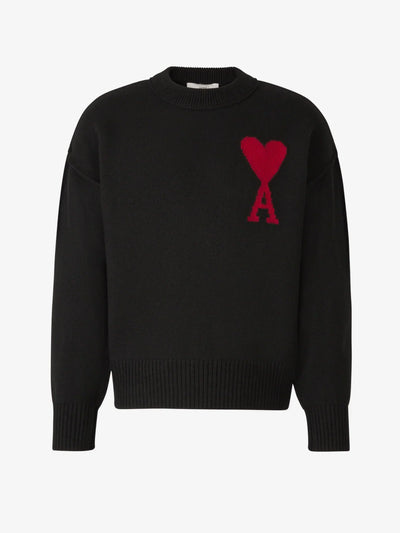 Ami | Pull imprimé en forme de cœur
