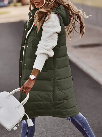 Émilie | Veste sans manches avec capuche