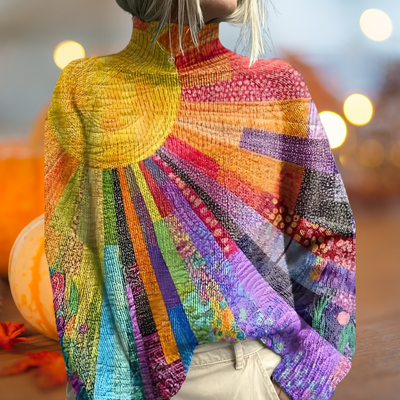 Ada | Pull à col roulé coloré et joyeux
