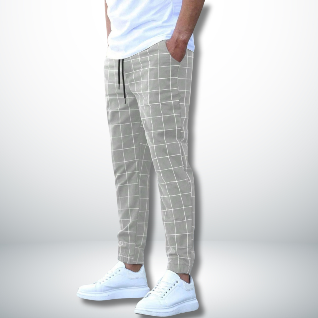 Denis | Pantalon confortable à motifs écossais