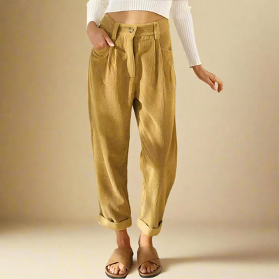 Elena | Pantalon en velours côtelé