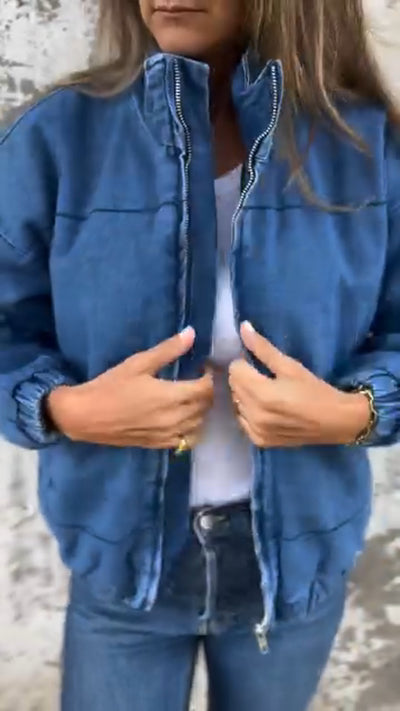 Veste bouffante en jean