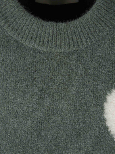 Ami | Pull imprimé en forme de cœur