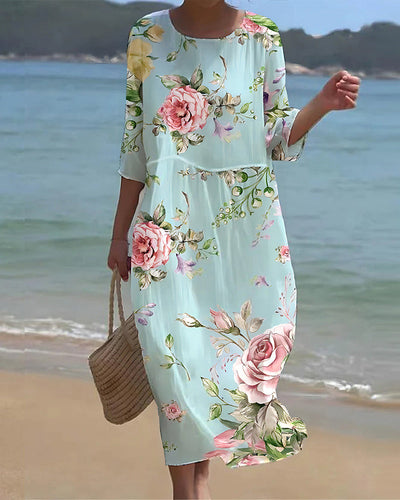 Faustina | Robe élégante à imprimé floral
