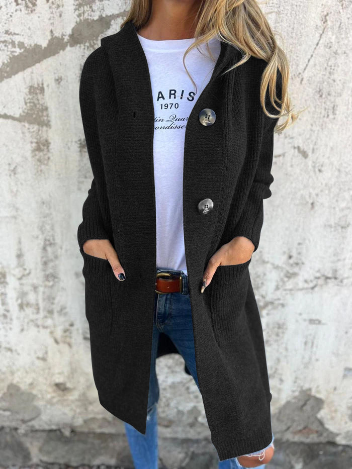 Gallia | Élégant cardigan long en maille