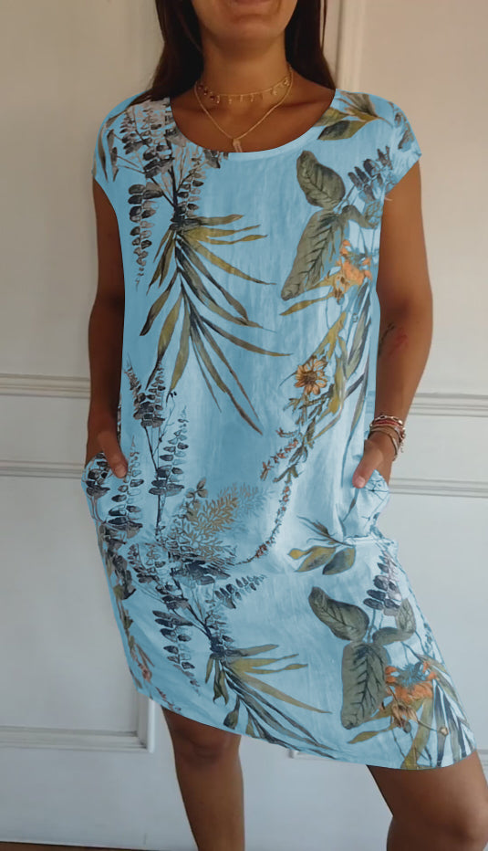 Ariane | Robe confortable à col ras du cou