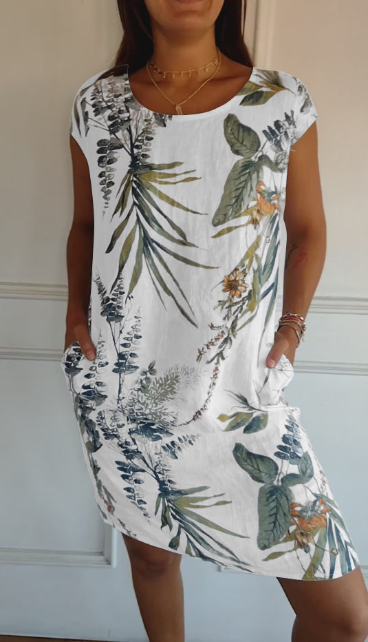 Ariane | Robe confortable à col ras du cou