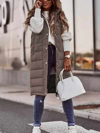 Émilie | Veste sans manches avec capuche