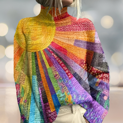 Ada | Pull à col roulé coloré et joyeux