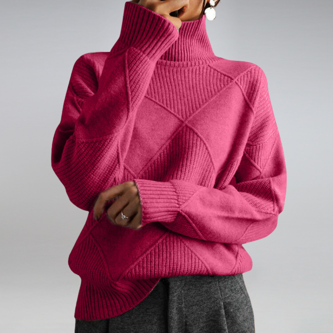 Adelle | Pull à col roulé en cachemire