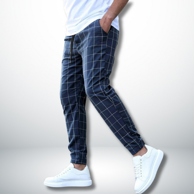 Denis | Pantalon confortable à motifs écossais