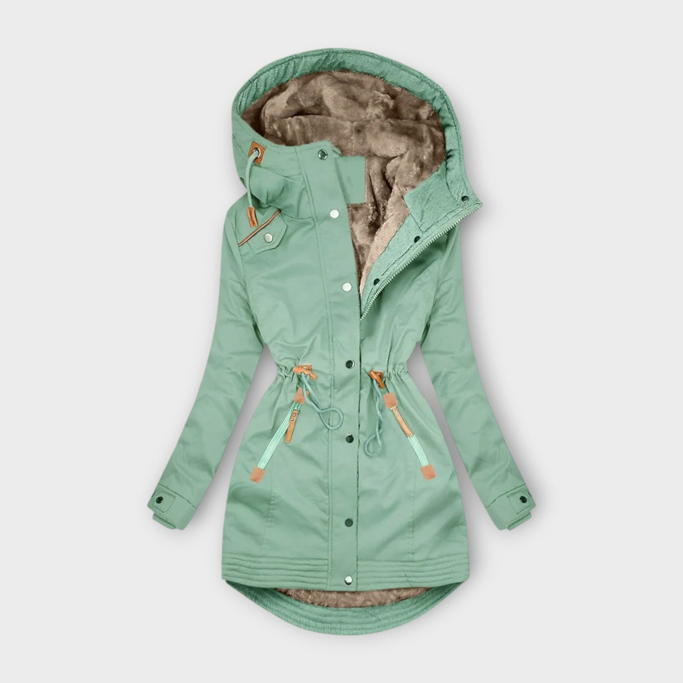 Elita | Manteau élégant doublé de fourrure