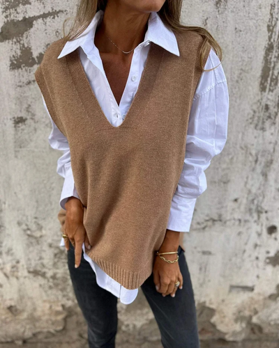 Patricia | Gilet confortable en tricot