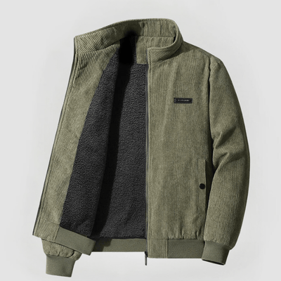 Udo | Veste en velours côtelé avec doublure en polaire
