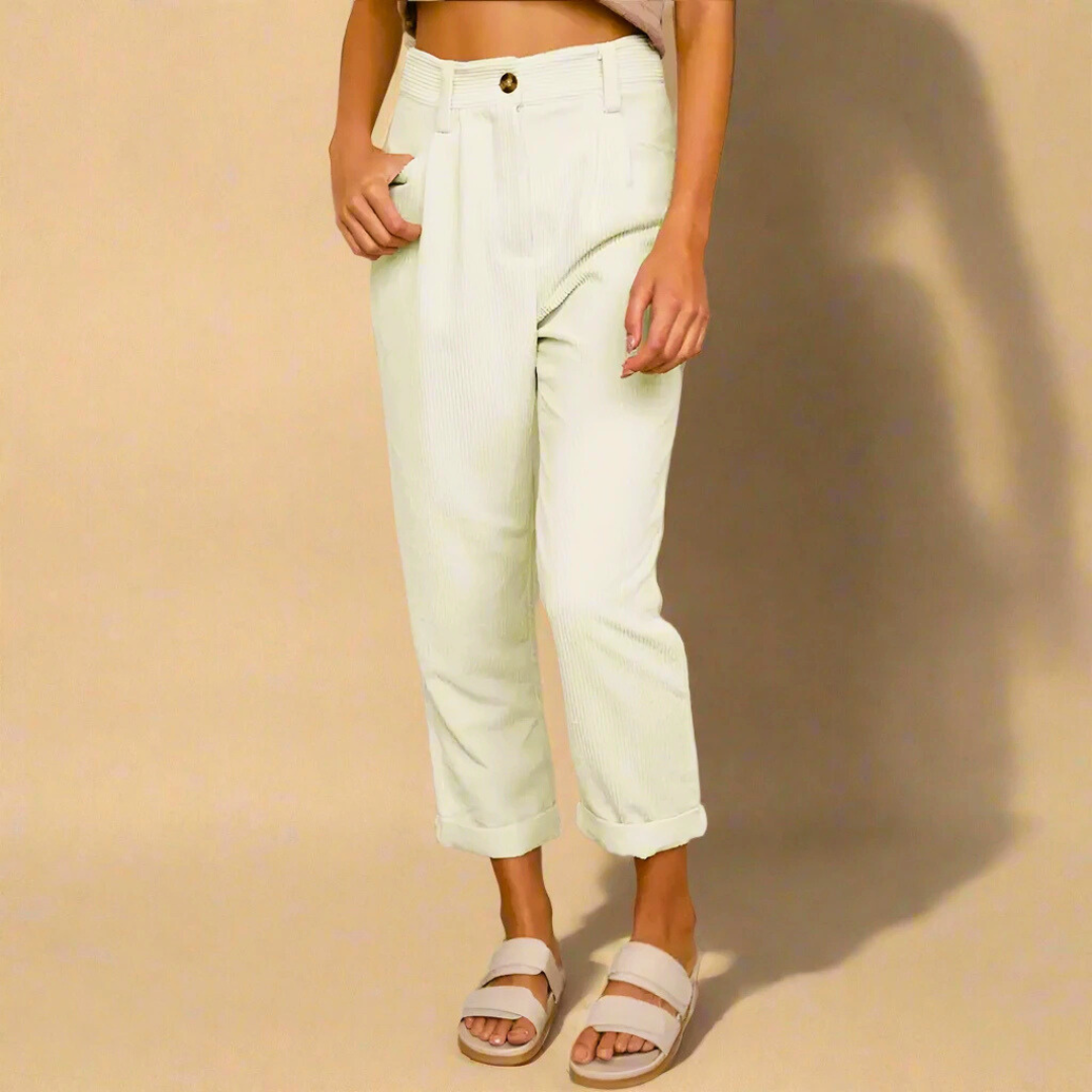 Elena | Pantalon en velours côtelé