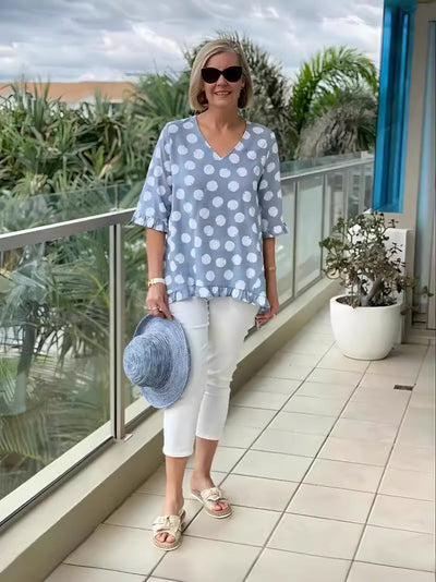 Manon | Blouse élégante à col en V