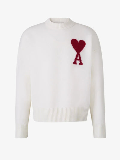 Ami | Pull imprimé en forme de cœur