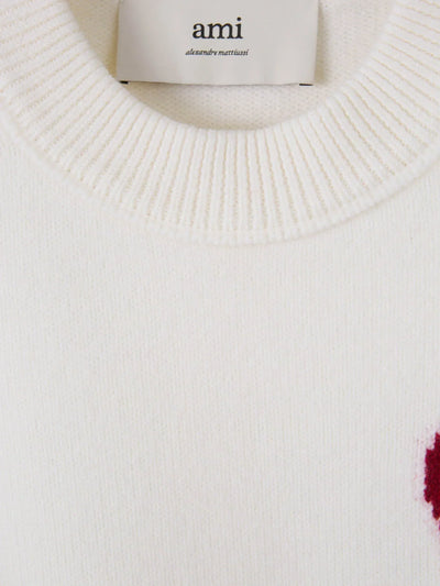 Ami | Pull imprimé en forme de cœur