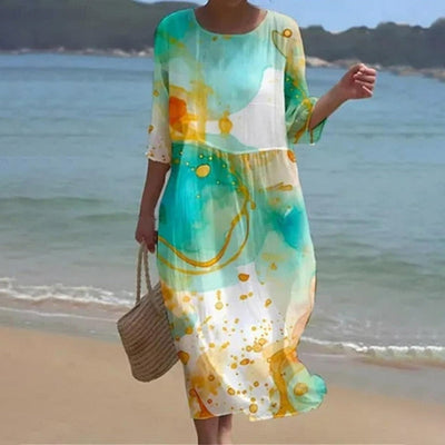 Faustina | Robe élégante à imprimé floral