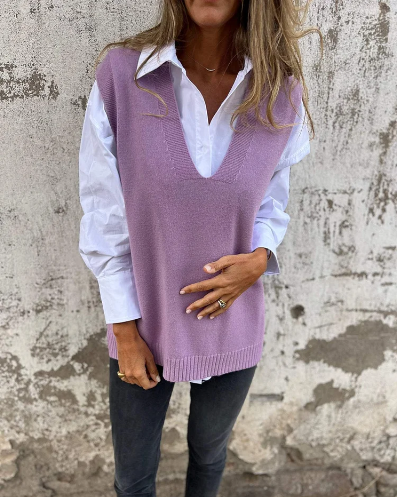Patricia | Gilet confortable en tricot