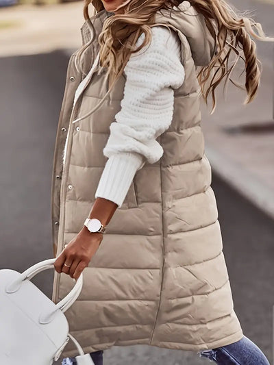 Émilie | Veste sans manches avec capuche