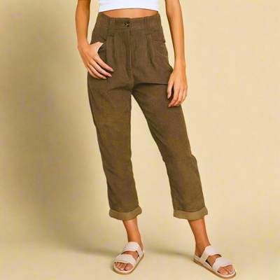 Elena | Pantalon en velours côtelé