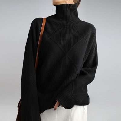 Adelle | Pull à col roulé en cachemire
