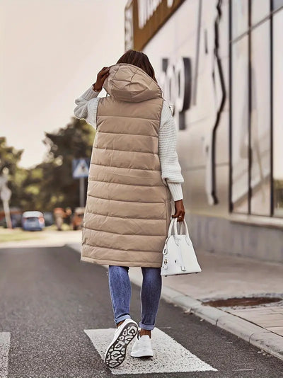 Émilie | Veste sans manches avec capuche