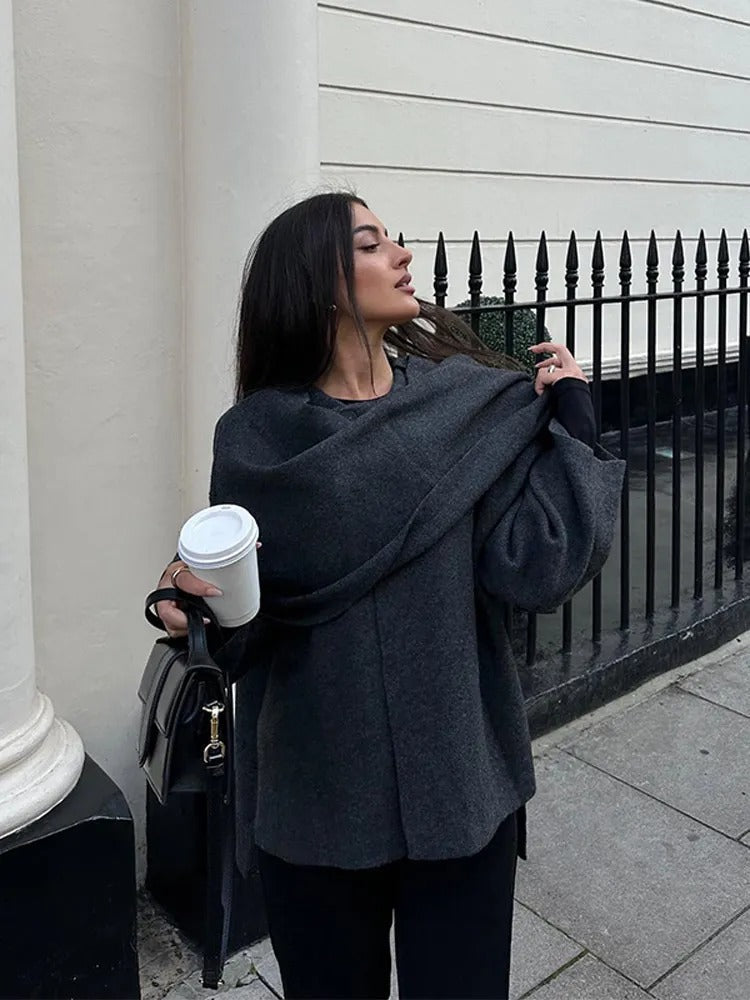 Nina | Manteau cape élégant