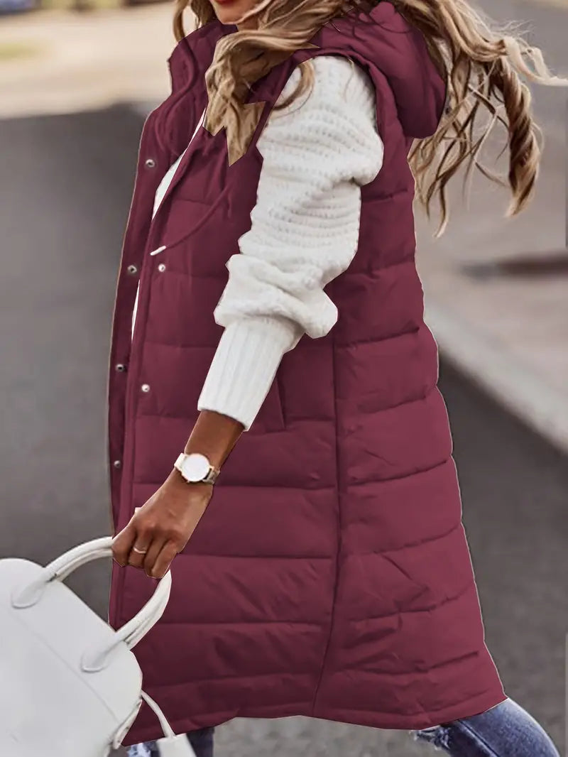 Émilie | Veste sans manches avec capuche