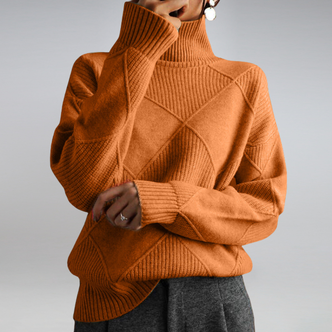 Adelle | Pull à col roulé en cachemire