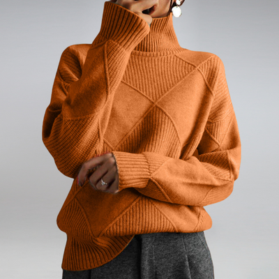 Adelle | Pull à col roulé en cachemire