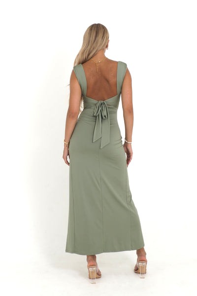 Majory | Robe Midi avec Détail de Lien Raffiné
