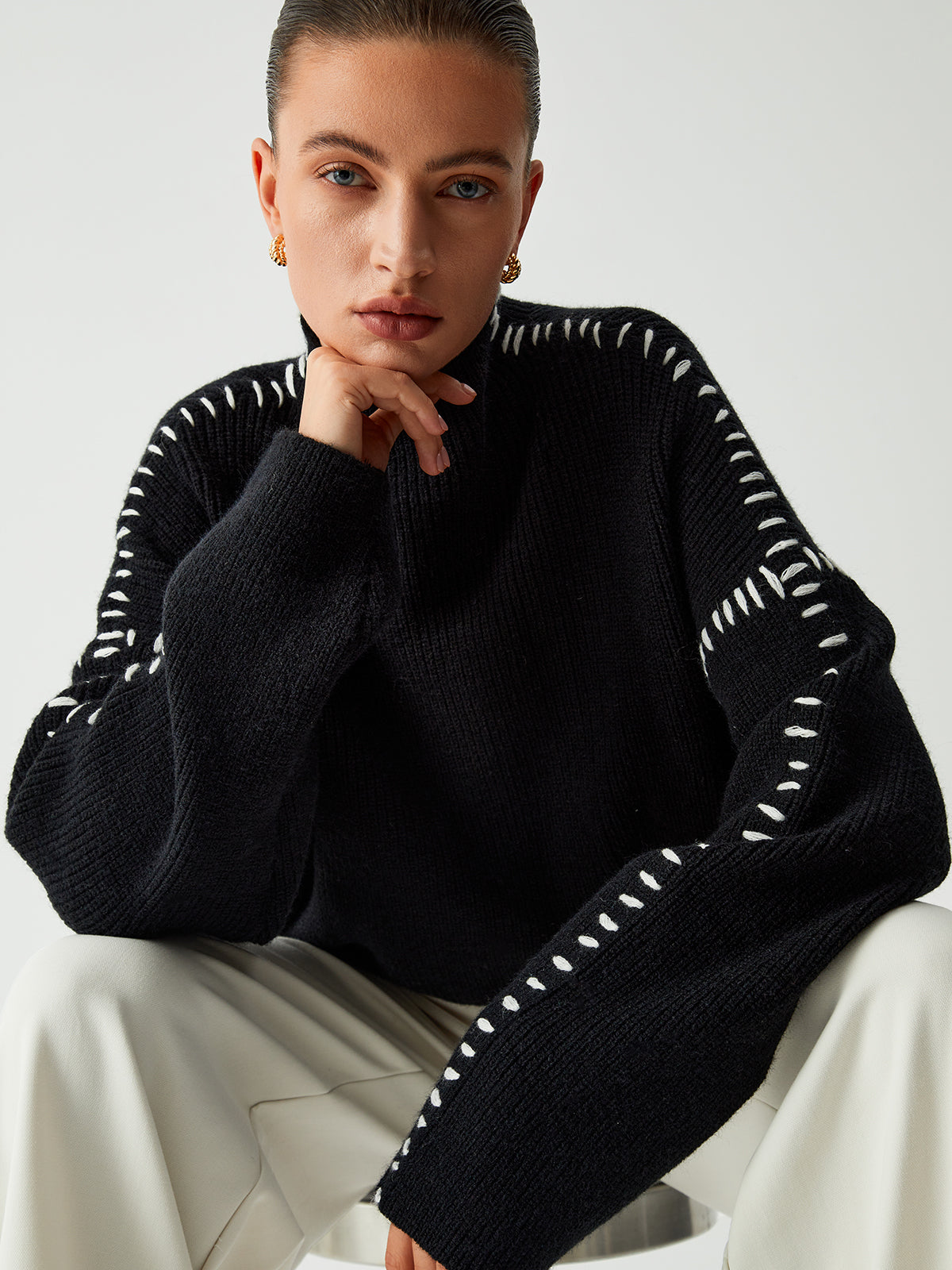 Alma | Pull à col roulé