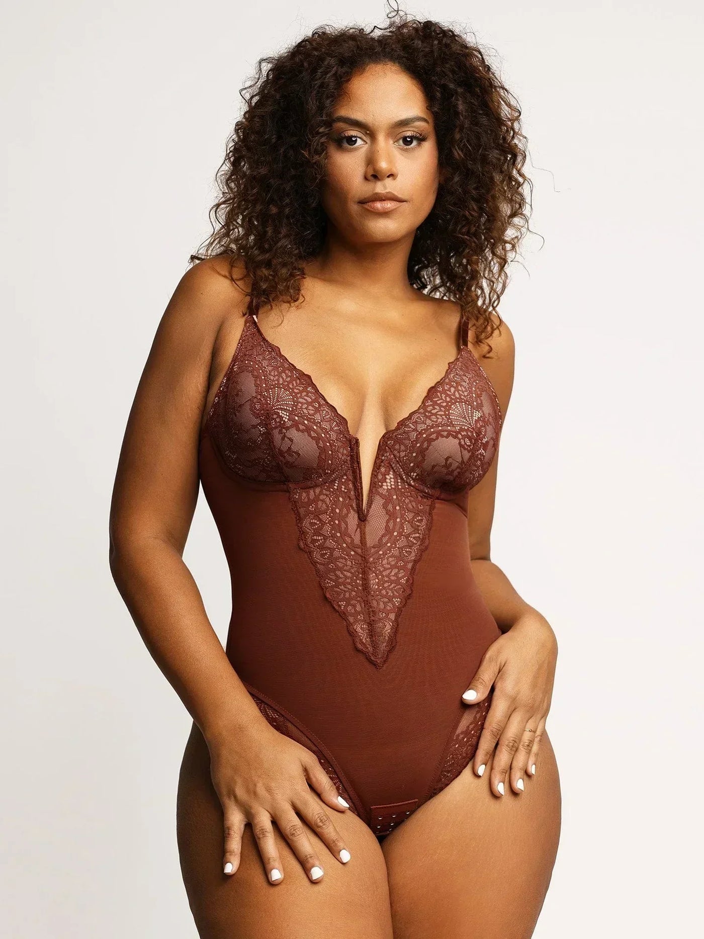Denise | Body avec un profond décolleté en V