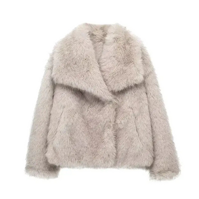 Yara | Manteau effet fourrure