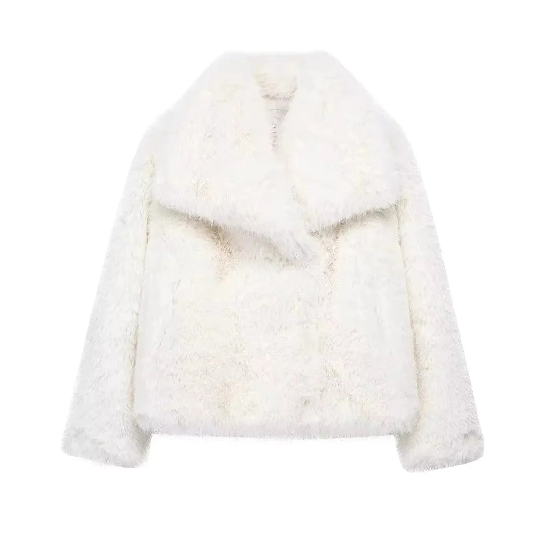 Yara | Manteau effet fourrure