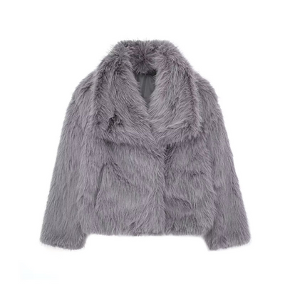 Yara | Manteau effet fourrure