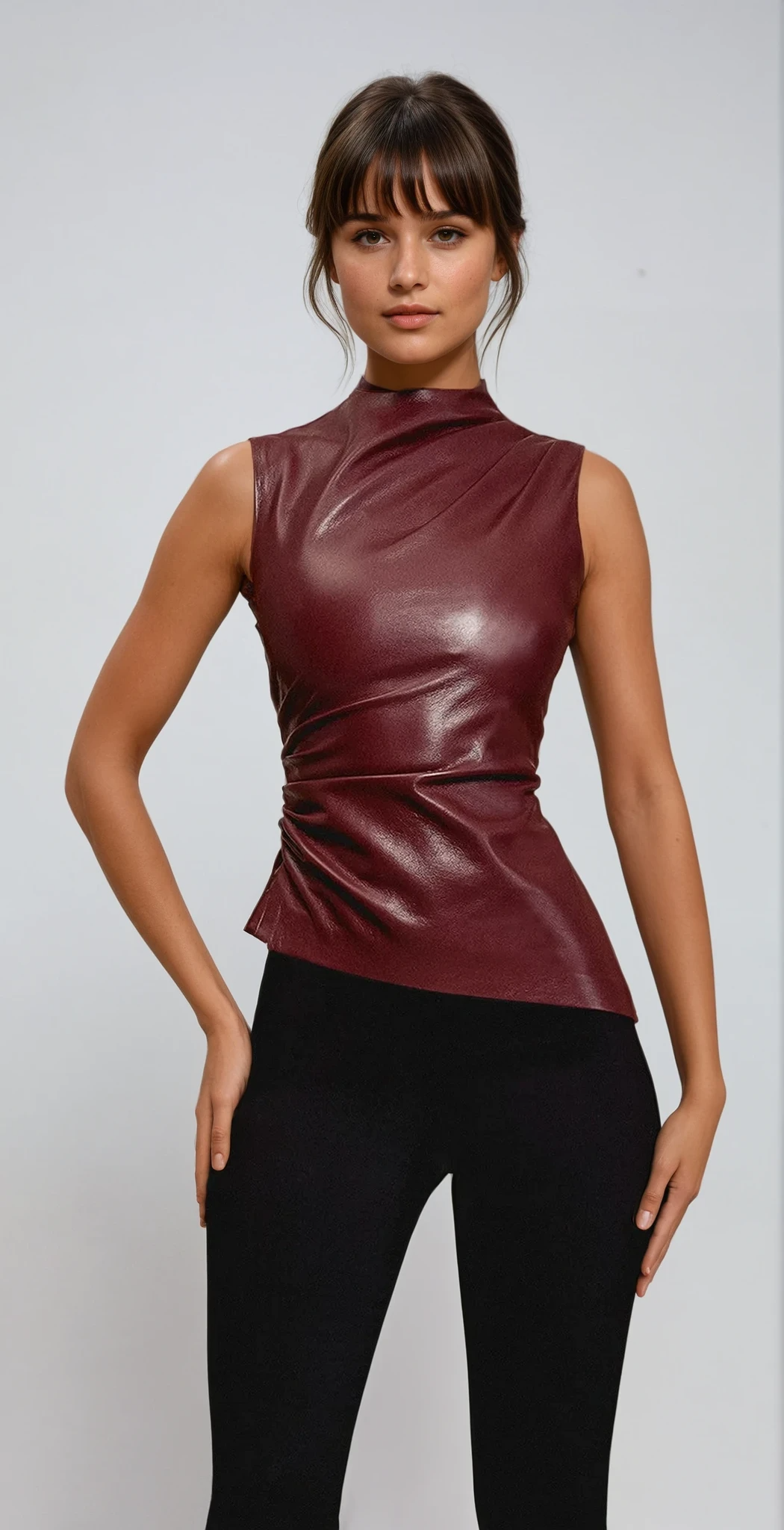 Henriette | Top en cuir élégant