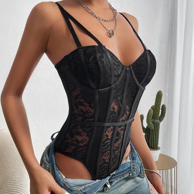 Suzanne | Body corset brodé
