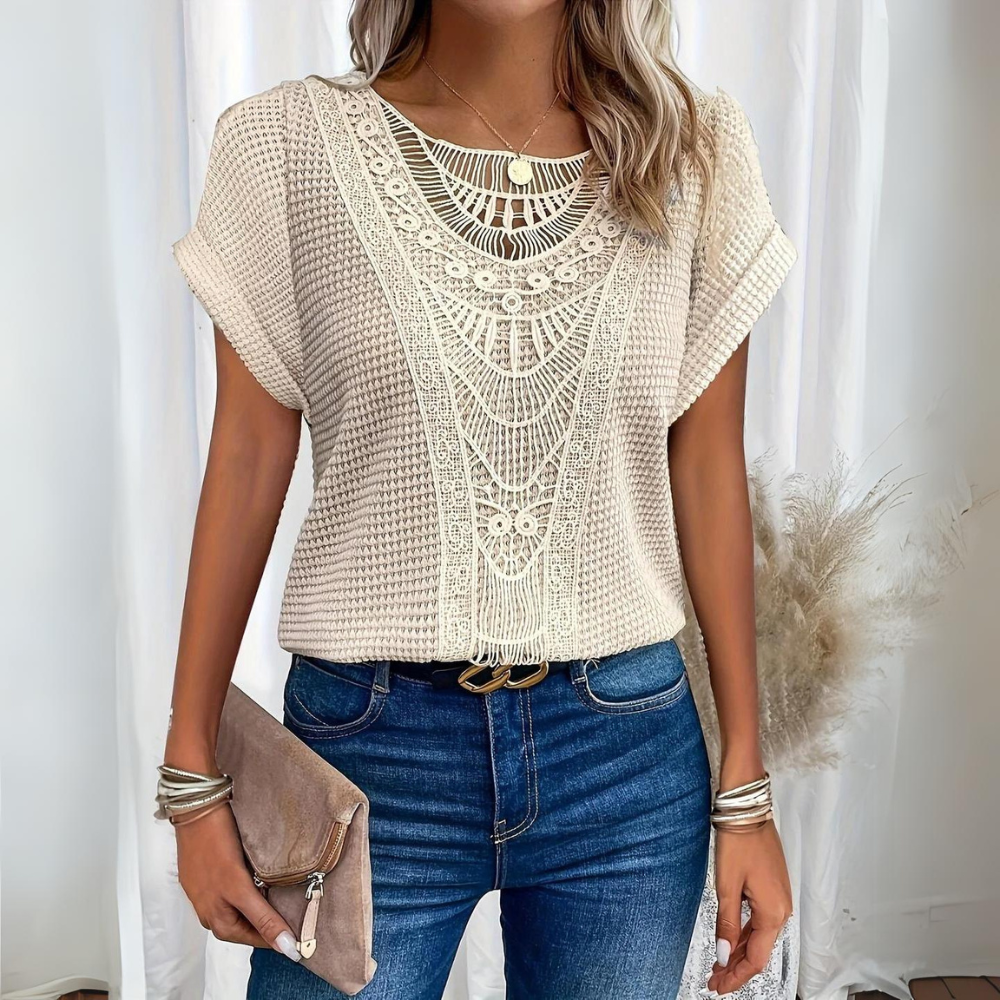 Merci | Top en dentelle chic et élégant