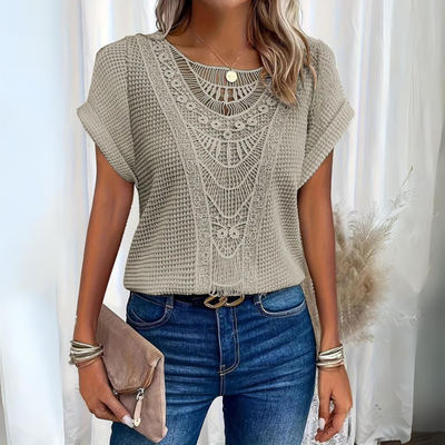Merci | Top en dentelle chic et élégant