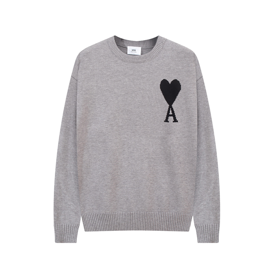 Ami | Pull imprimé en forme de cœur