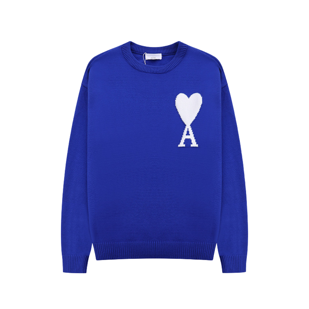 Ami | Pull imprimé en forme de cœur