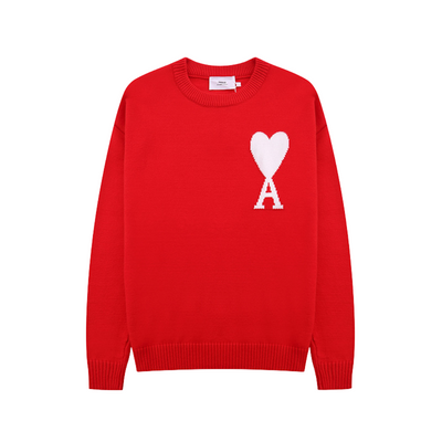 Ami | Pull imprimé en forme de cœur